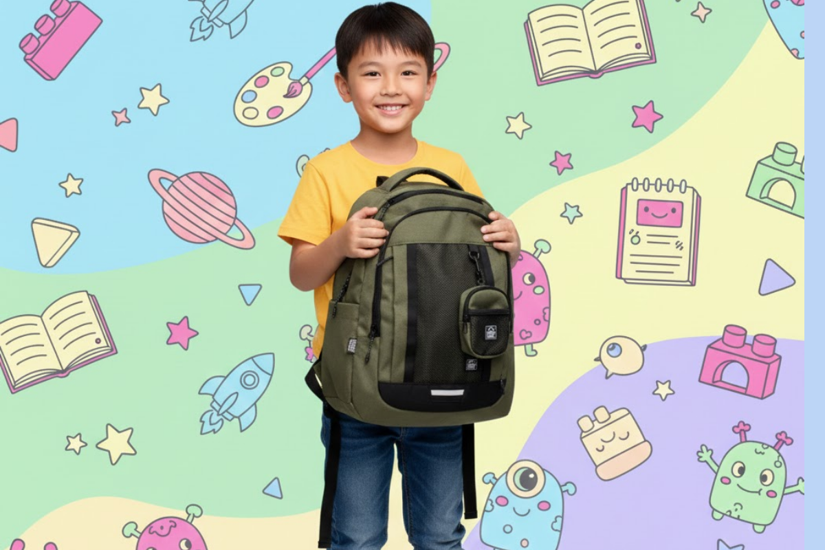 Balo Dynamic Xanh Oliu Bé Đi học đi chơi đều chuẩn gu